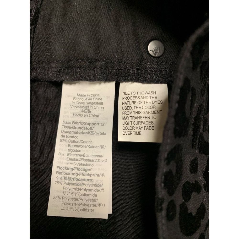 Madewell, 9” Mid-Rise Skinny Pants/Jeans, Flocked Leopard, Size 27, UGC - Picture 7 of 12